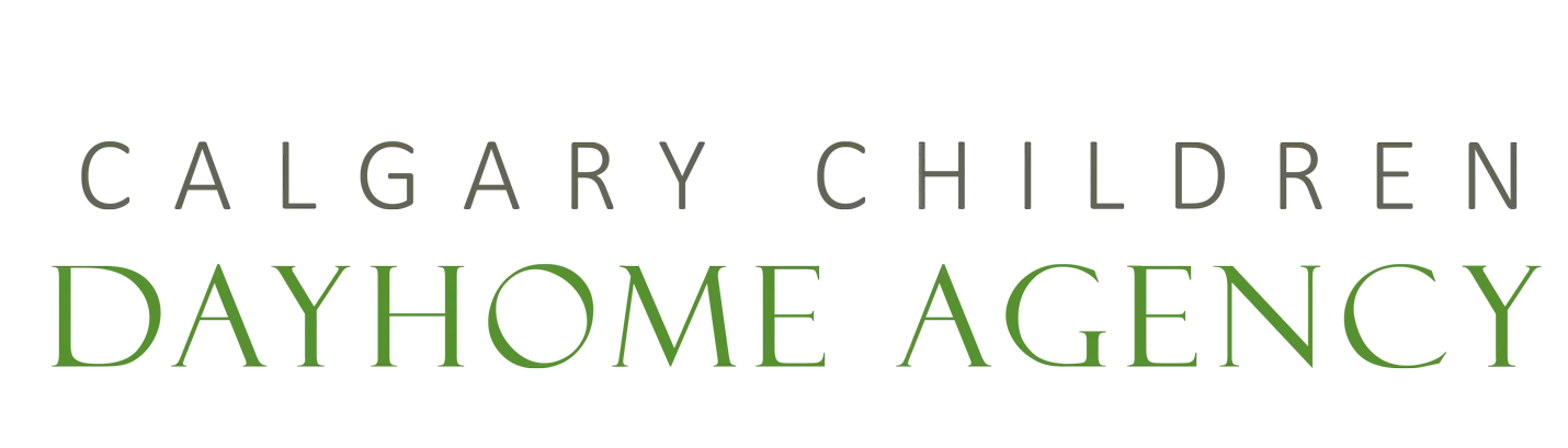 Logo of Calgary Children Dayhome Agency with Tree Emblem.